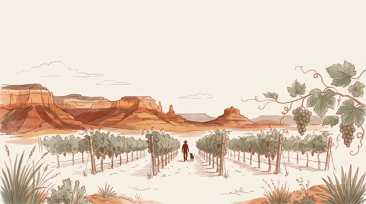 Illustration of a dog-friendly Cottonwood stay